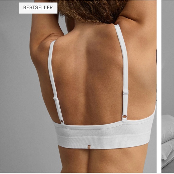LUNYA BNWT Seamless Modal Bare Bralette in Sincere White Size L - Picture 2 of 8